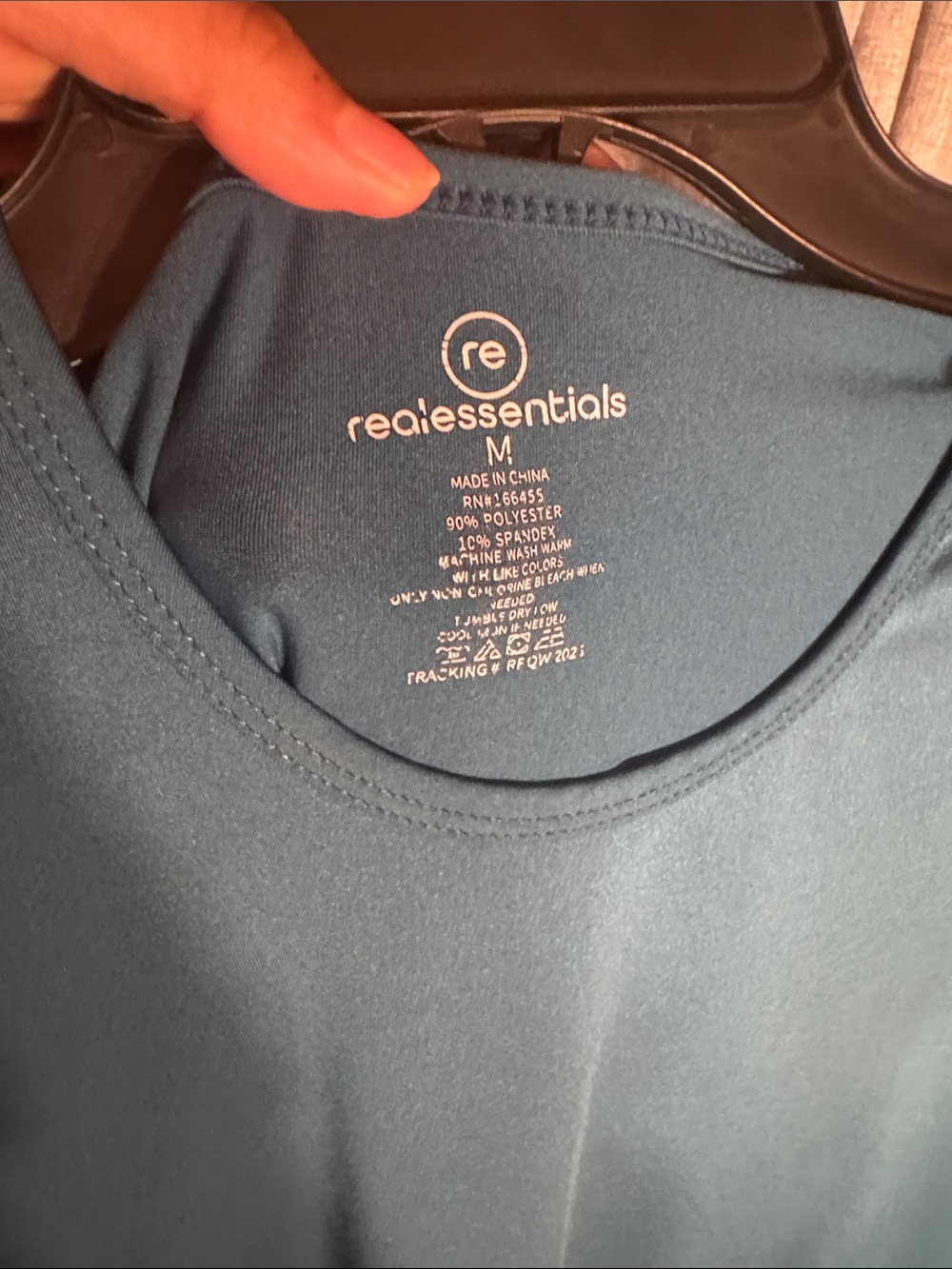 3/$15! 🎈Real Essentials Women’s Teal Active Tee - Picture 2 of 3